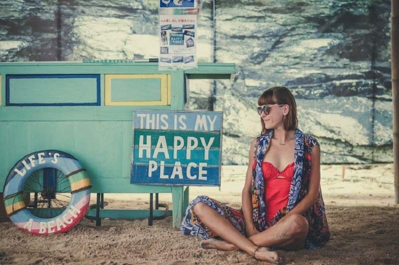 Happiness Is Not Individualistic, Image of a girl sitting with her happy place