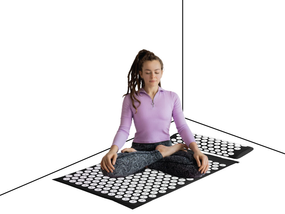 Acupuncture Mat, Women on Acupuncture Mat 