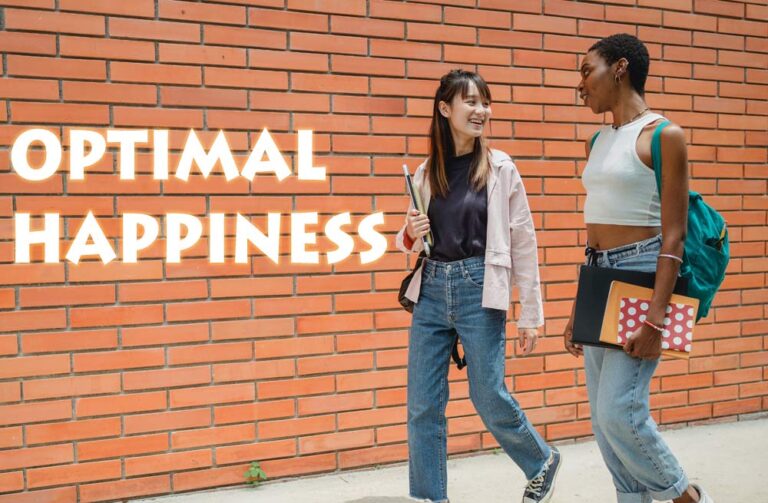 Happiness in schools, two girls talking while walking