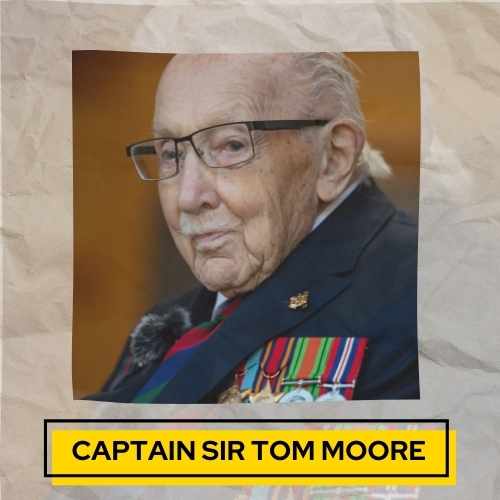 Captain Sir Tom Moore died at the aged 101, after being hospitalized with Covid-19.