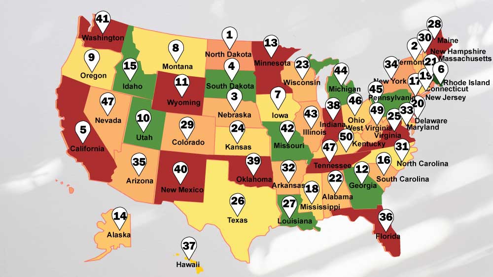 Happiest States In America 2025 - Kate Sarine