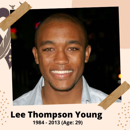 Lee Thompson Young, Actor, 1984-2013, 29 y.o., celebrity who committed suicide.