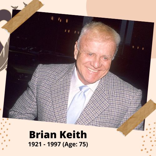 Brian Keith, Actor, 1921–1997, 75 y.o., celebrity who committed suicide.