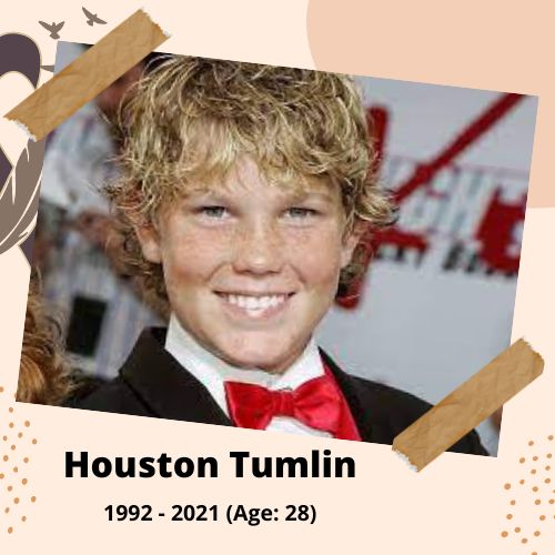 Houston Tumlin, Child Actor, 2000–2020, 20 y.o., celebrity who committed suicide.