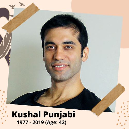 Kushal Punjabi, Indian film actor, 1977–2019, 42 y.o., celebrity who committed suicide.