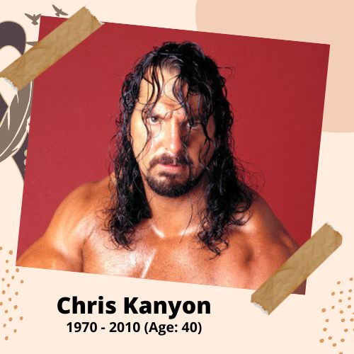 Chris Kanyon, Wrestler & Actor, 1970–2010, 40 y.o., celebrities who committed suicide