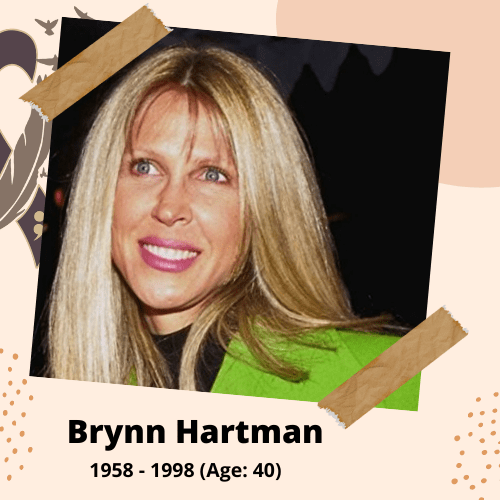 Brynn Hartman, Television News Anchor, 1957–1998, 40 y.o., celebrities who committed suicide.